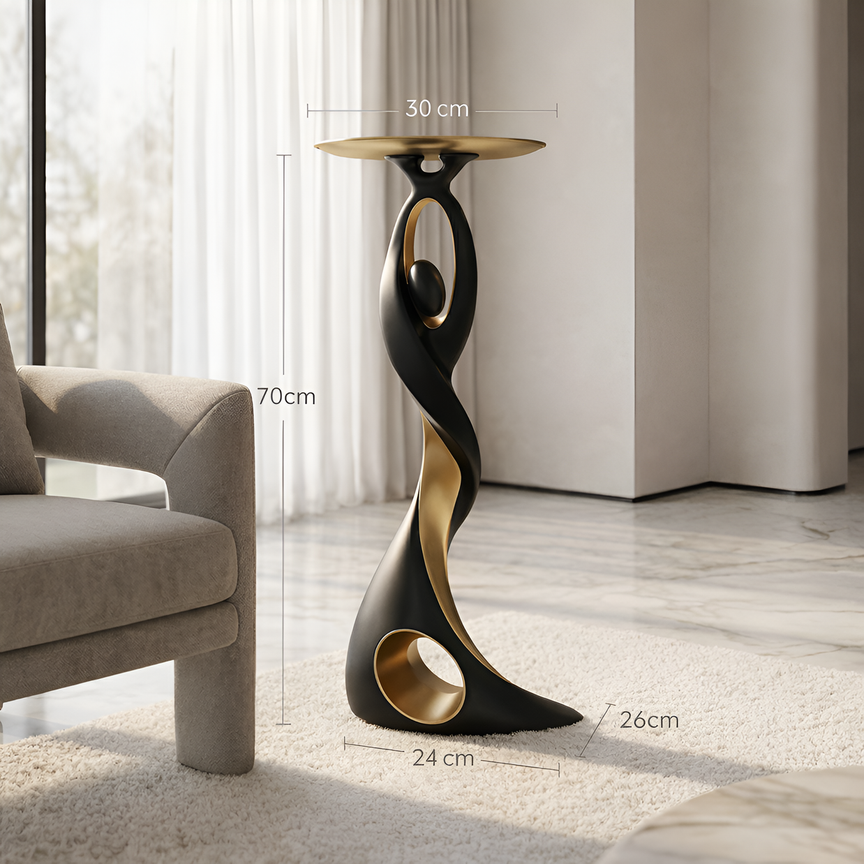 Golden Void Pedestal