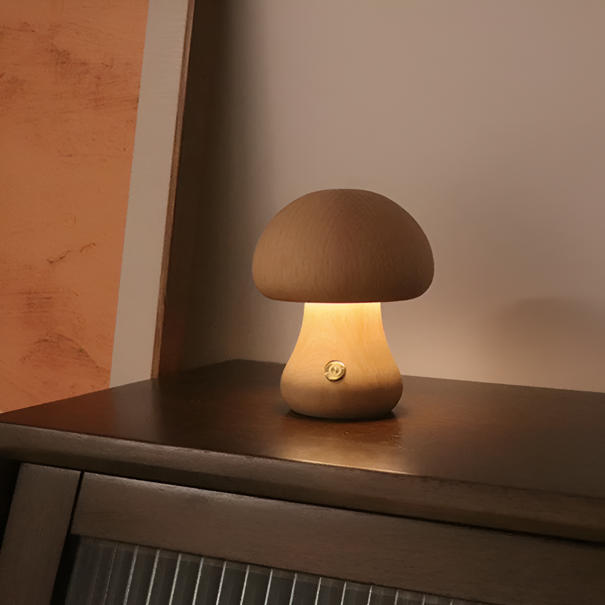 LED Wooden Mushroom