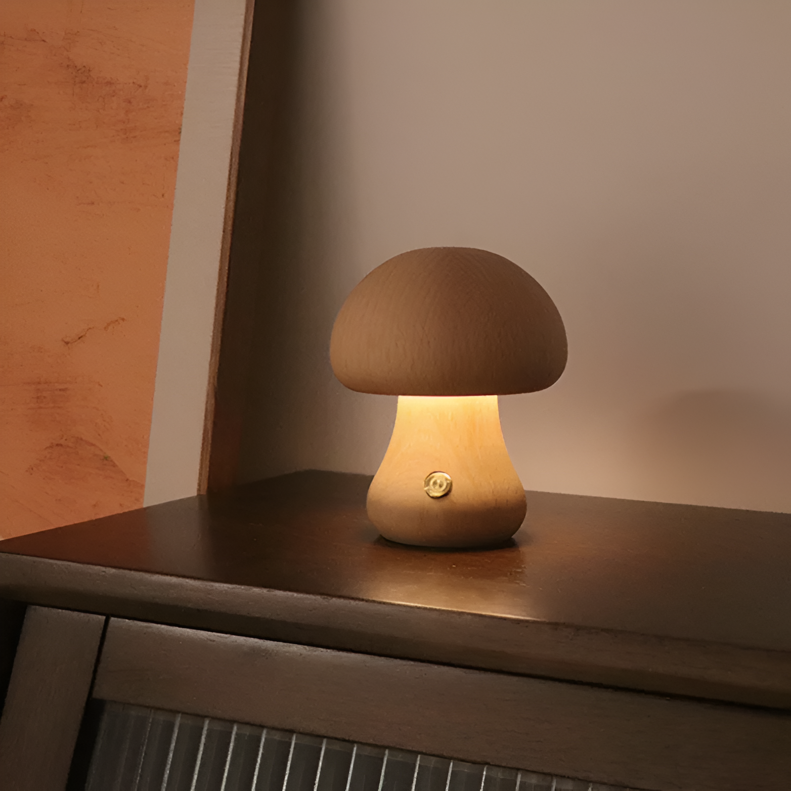 LED Wooden Mushroom