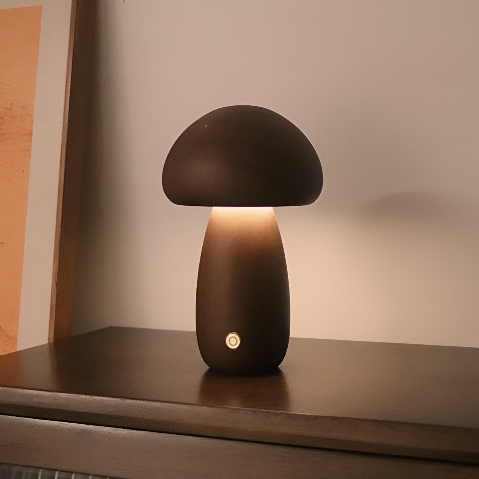 LED Wooden Mushroom