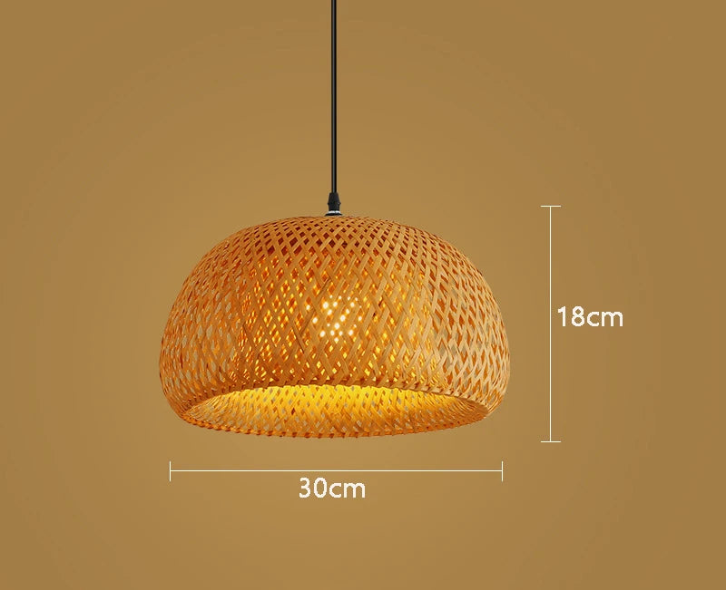Boho Cane Pendant Light