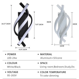 Twist Design LED Wall Light