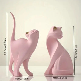 Resin Couples Cat Statues
