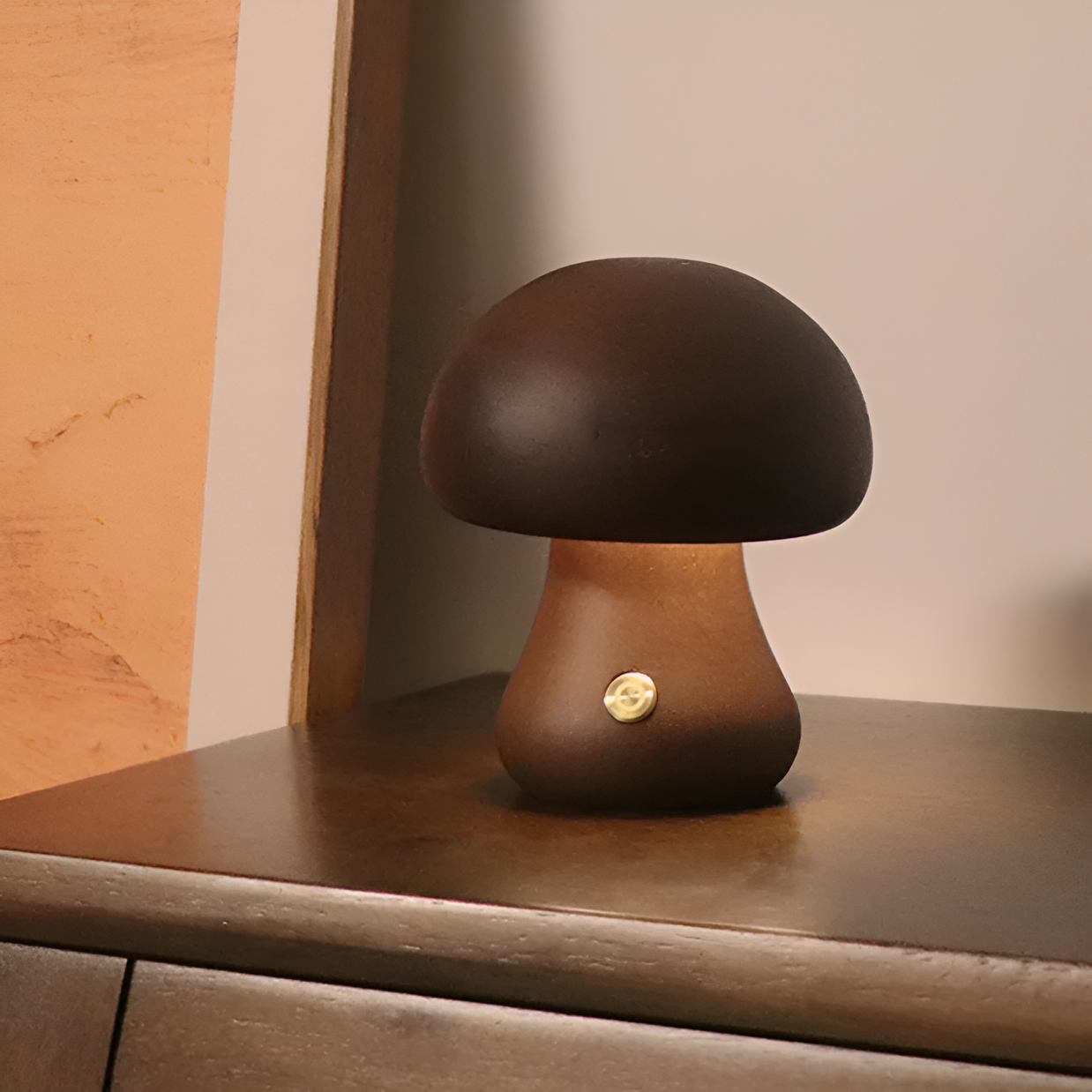 LED Wooden Mushroom