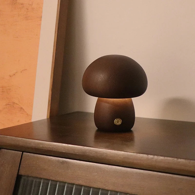 LED Wooden Mushroom