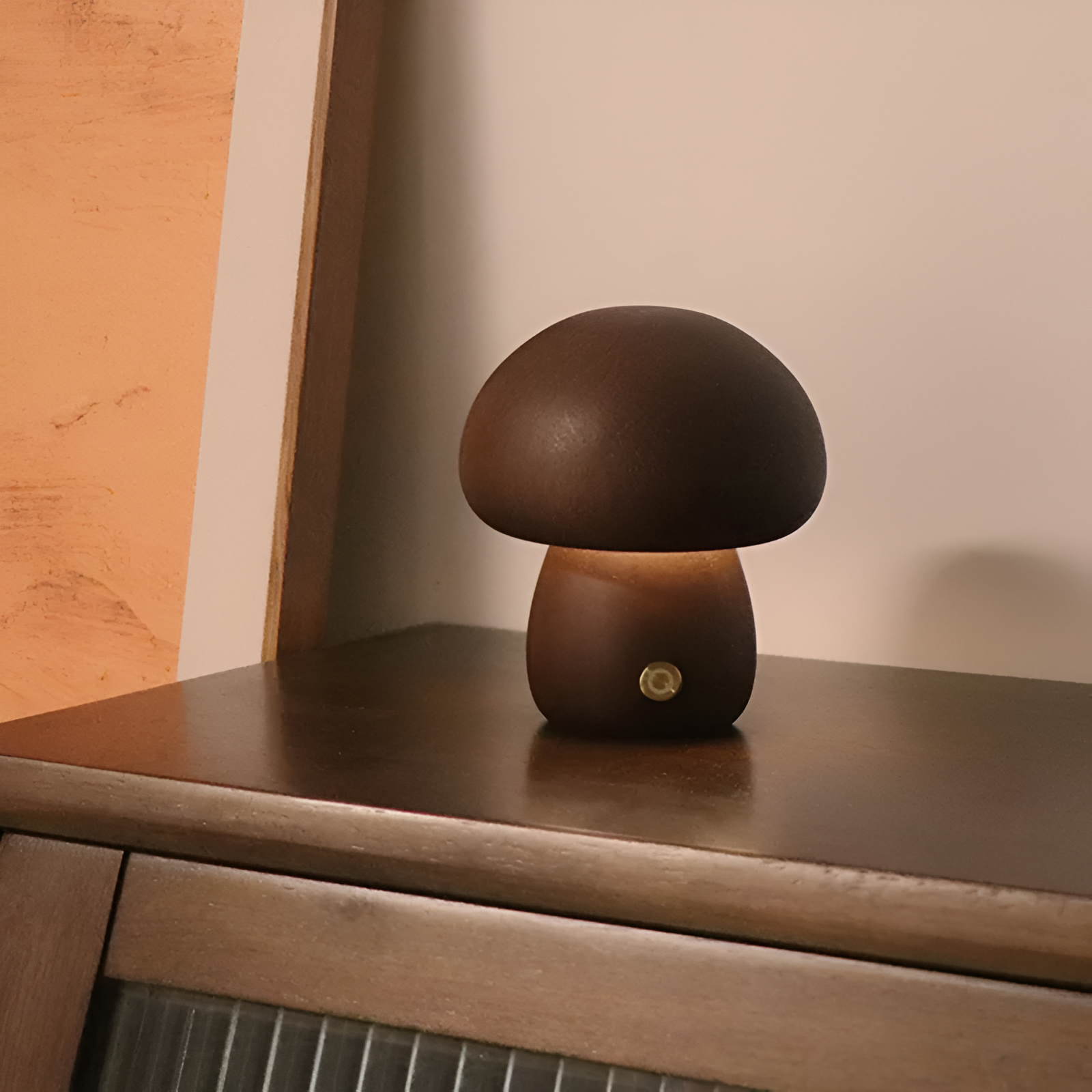 LED Wooden Mushroom
