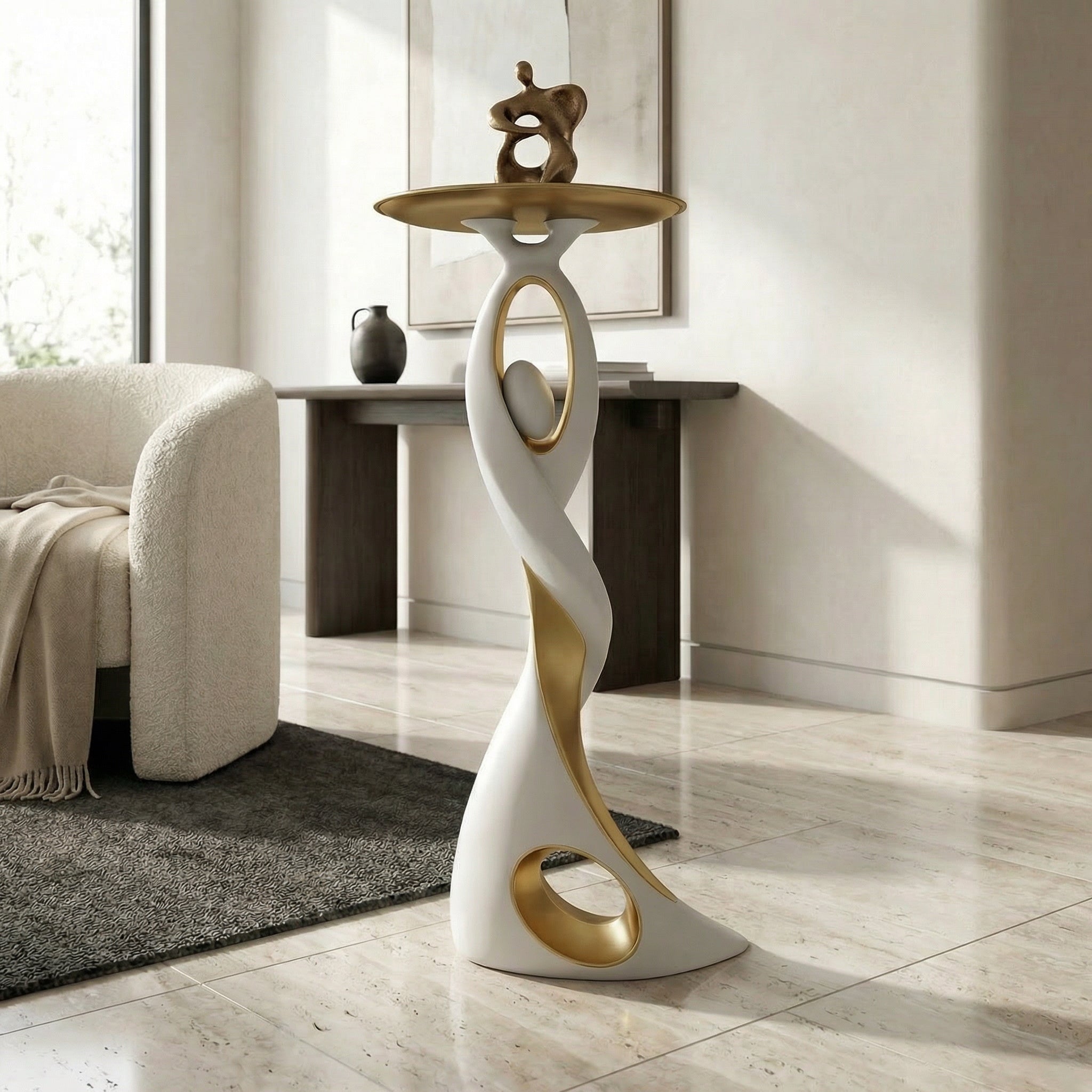Golden Void Pedestal