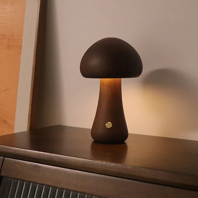 LED Wooden Mushroom