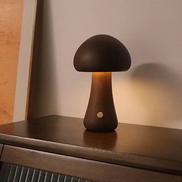 LED Wooden Mushroom