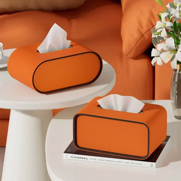 Leather Tissue Box