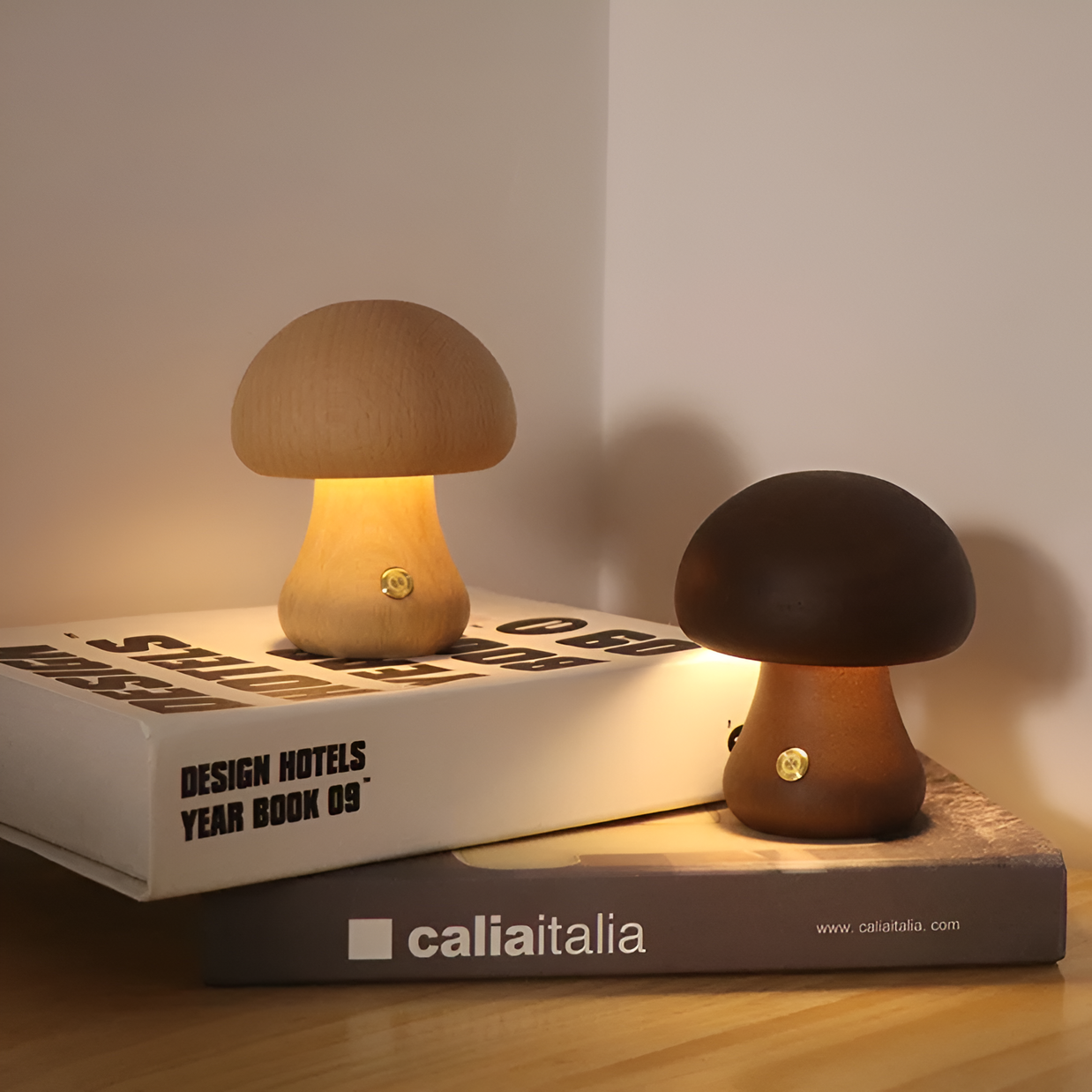 LED Wooden Mushroom