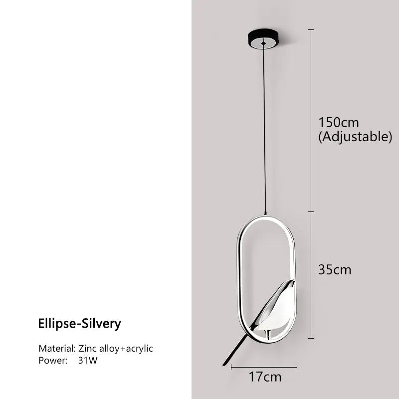 Bird LED Cord Pendant