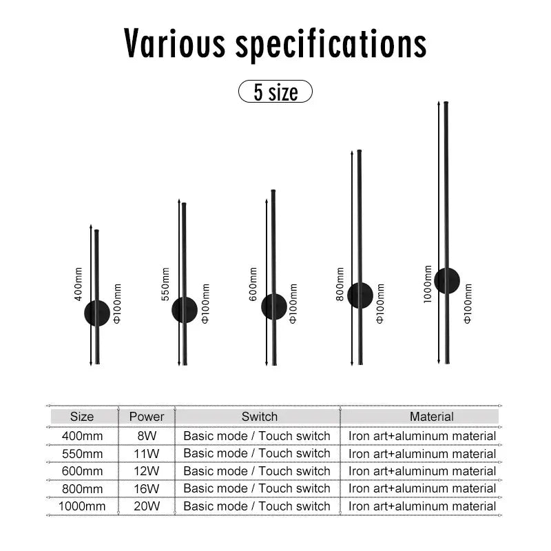 Touch Switch Wall Lamp