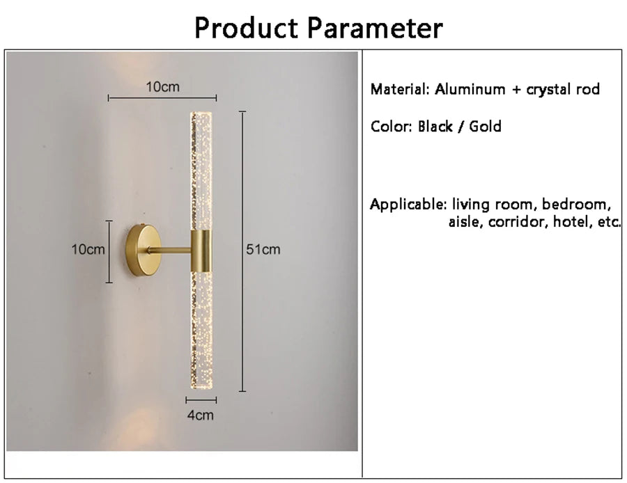 Bubbles Crystal Rod LED
