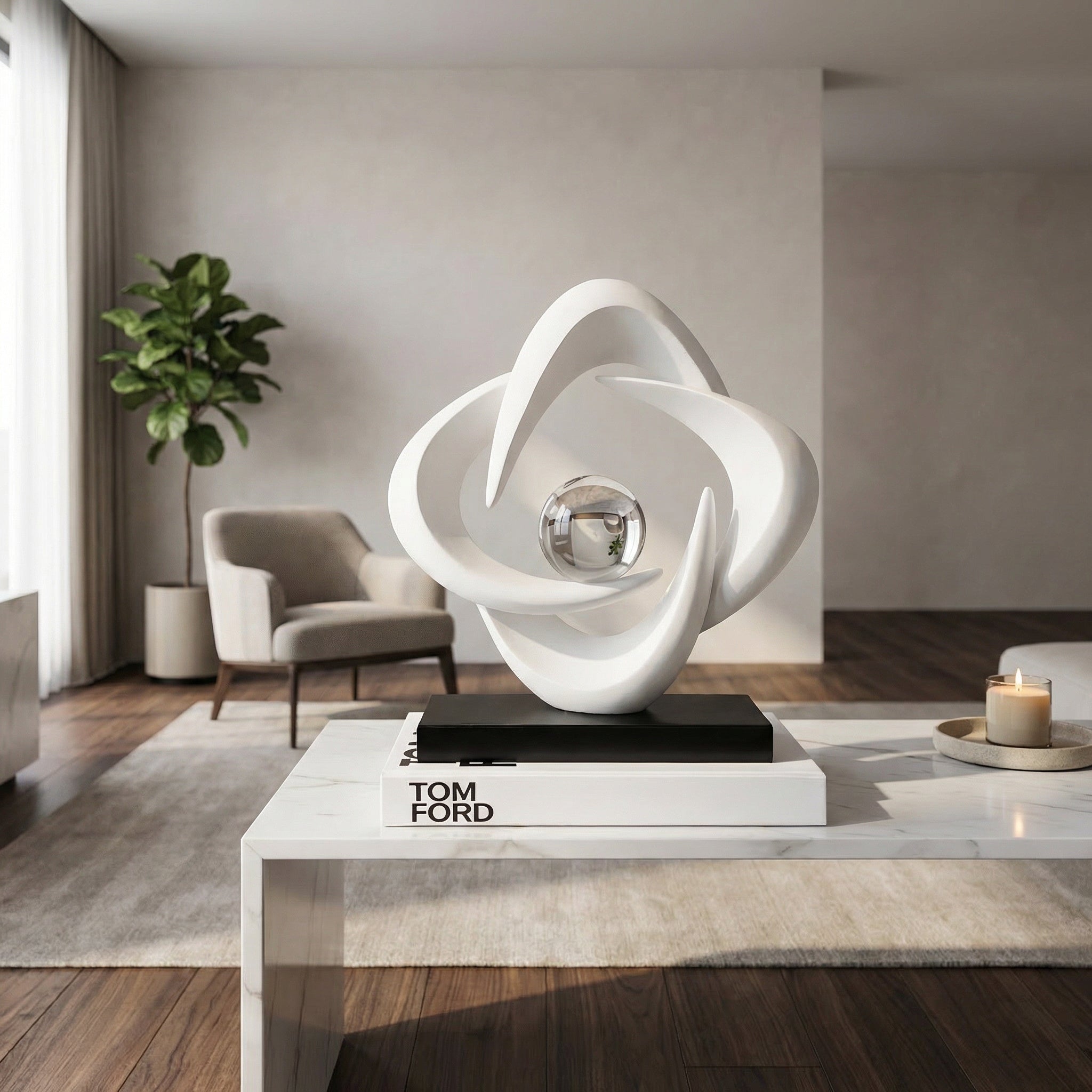 Sculptural Art Accent