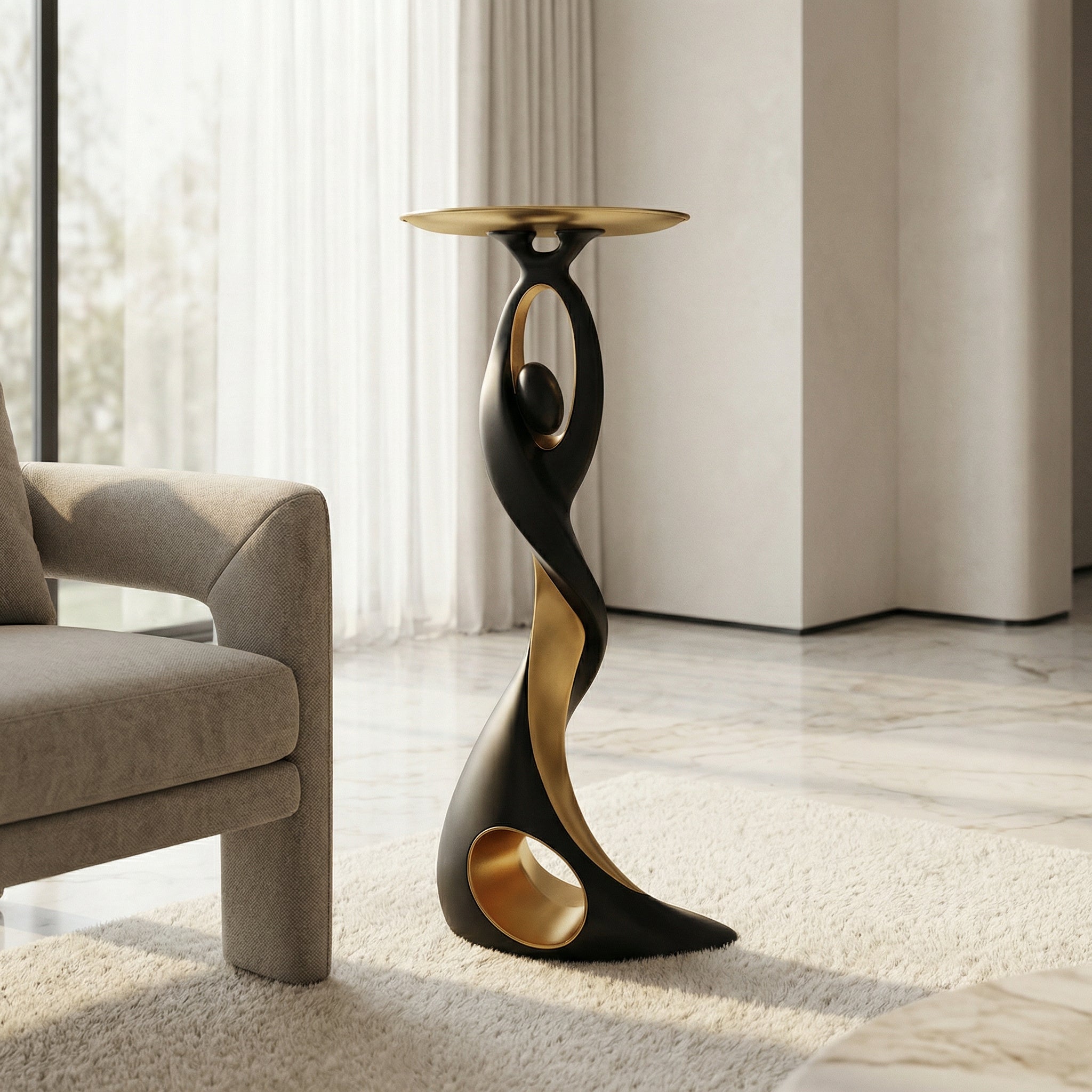 Golden Void Pedestal