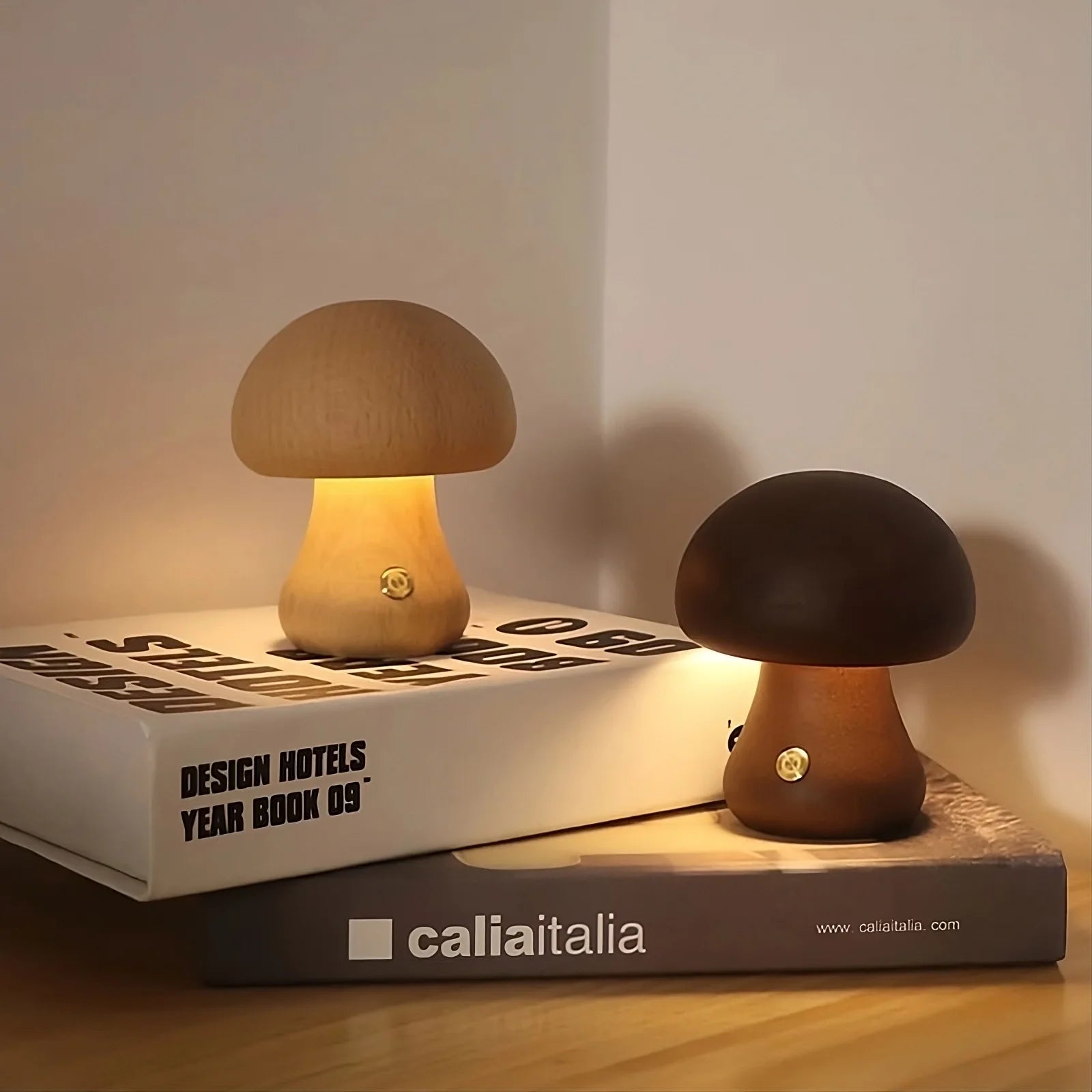 LED Wooden Mushroom
