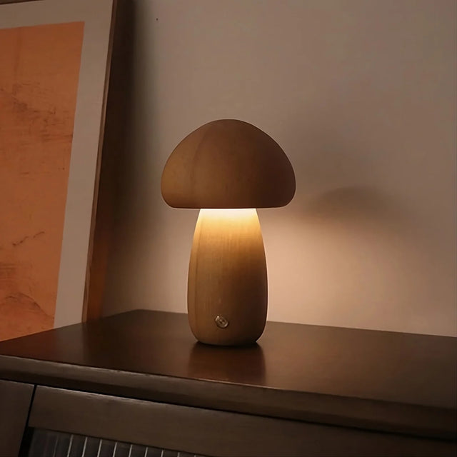 LED Wooden Mushroom