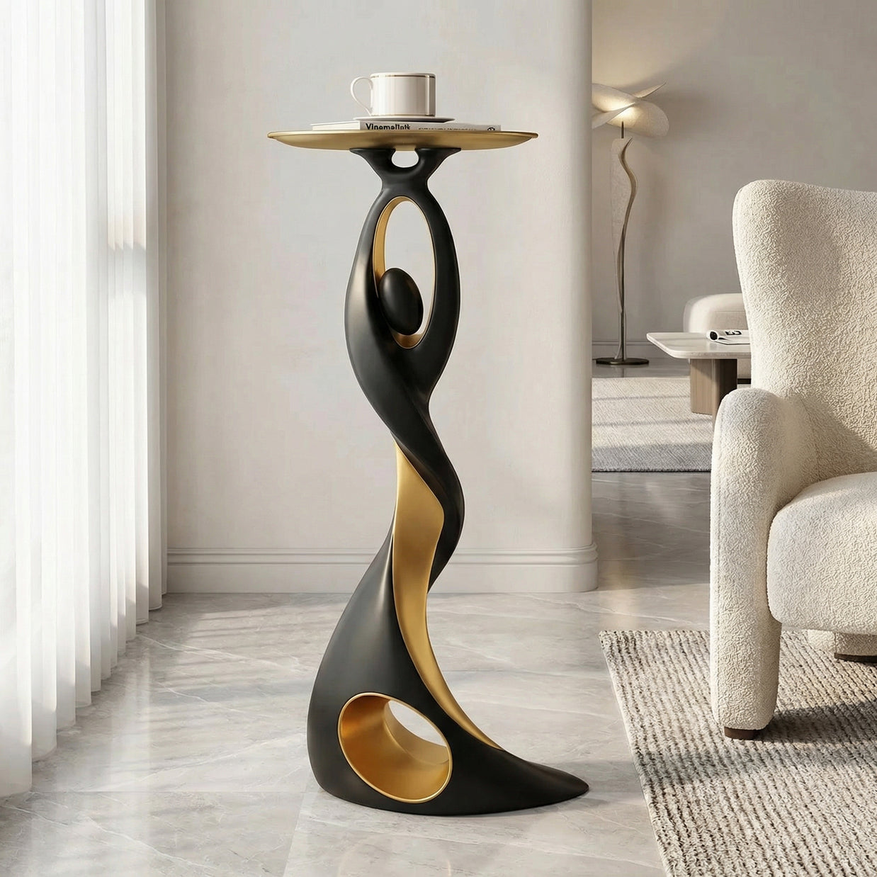 Golden Void Pedestal